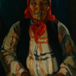 Edith Collier (New Zealand, b.1885, d.1964), Mrs. Ponui, Kawhia, 1927, oil on hardboard. Collection of the Sarjeant Gallery Te Whare o Rehua Whanganui, Gift of Mrs H White, 1972. 1972/2/1. This work was conserved with the generous support of Harry Tooman in 2004.